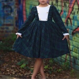 Trish Scully Child Lola tartan plaid dress size 6